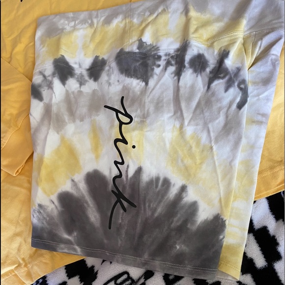 Vs pink Cotton high waist bike short campus long sleeve Tee xl slides m - Picture 6 of 12